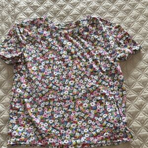 GAP Kids Multicolor Floral Short Sleeve Tee